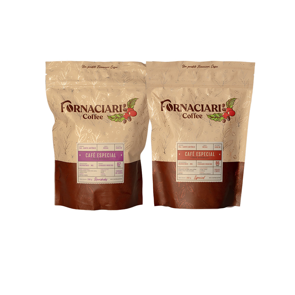 Kit Inizio  - 100% Arábica - 1 250g Tradicional + 1 250g Fermentado